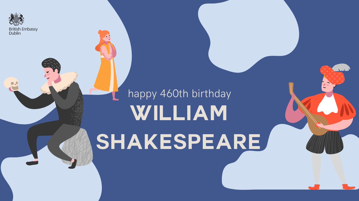 Happy 460th Birthday Shakespeare! 🎉 Did you know that Shakespeare's Hamlet has roots in an ancient Irish play called The Destruction of Da Derga's Hostel? More here: ow.ly/snyz50Rm9yB #ShakespeareDay