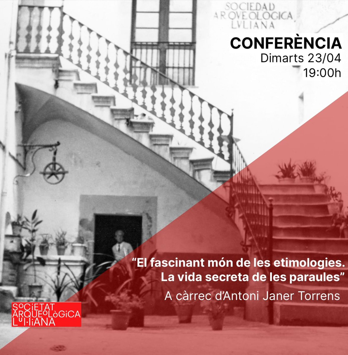 BatecsClassics's tweet photo. Això serà avui a les 19h a Palma. Ens engatarem d'#etimologies 👇🤞 https://t.co/Rxvn4MCqX5