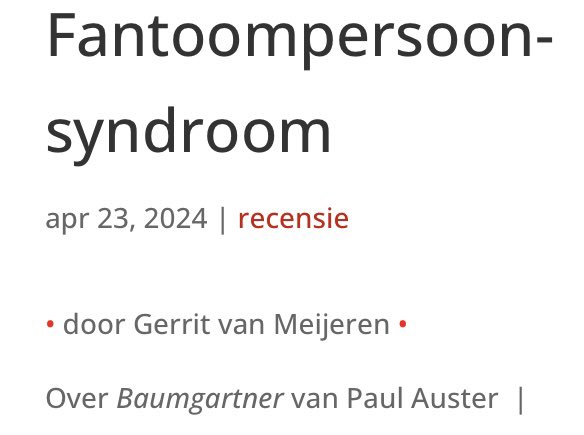 Aanrader op #wereldboekendag

leesliter.nl #PaulAuster