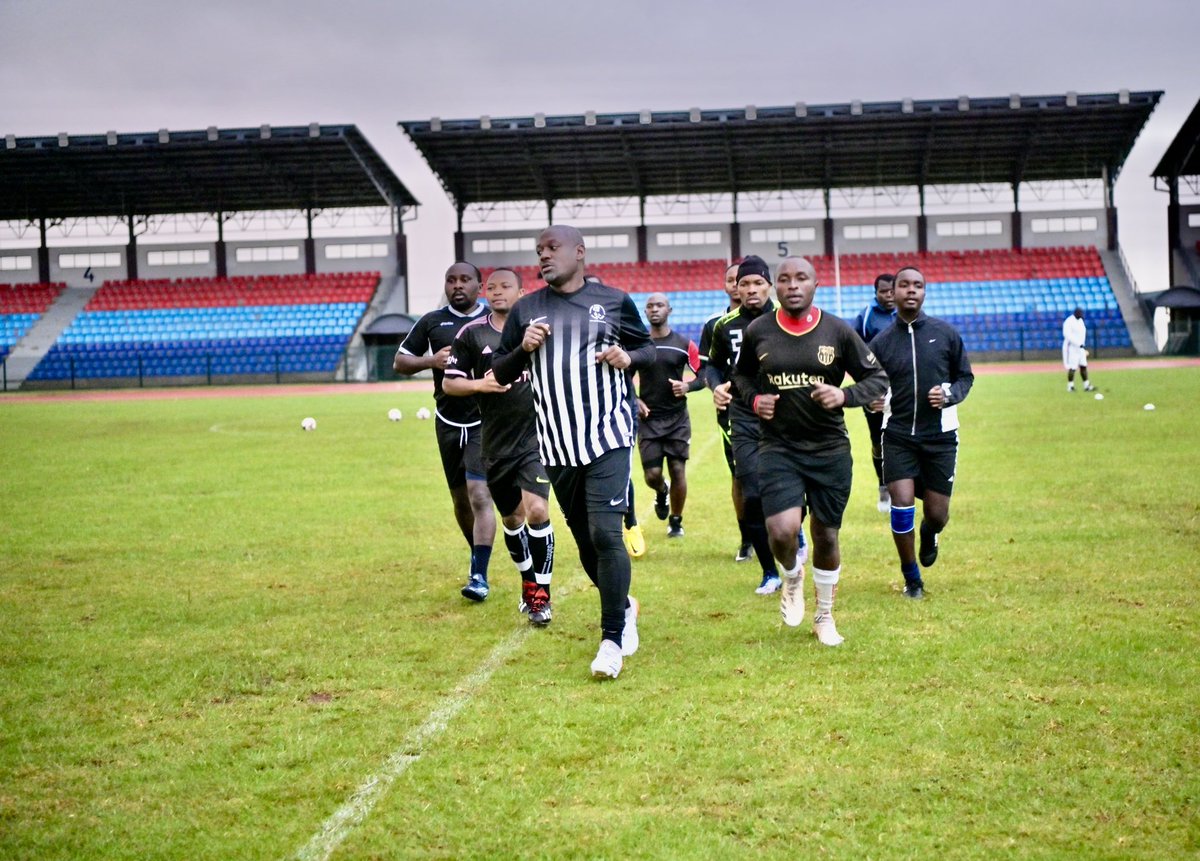 #RIPGenOgolla; As Bunge FC, We Held A Wake & Special Tribute To The General & 9 Fallen Colleagues, From 6am , At Ulinzi Stadium. Lighting 40 Candles For Each Year Served, We Said Prayers & Observed A Minute Of Silence B4 Training. RIP General.