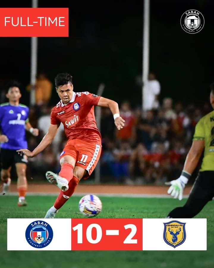 Both teams played very well today.
Credit to Keningau FA cuz they scored 2 goals against Sabah FC 🔥 #Friendlymatch #Sabahradutetapradu