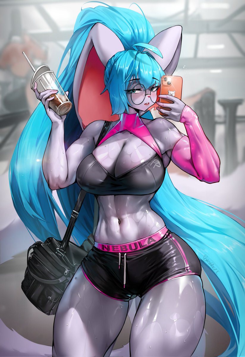 Mint after workout💪😏 Commission for @MintsWish 😘😘thankyu u