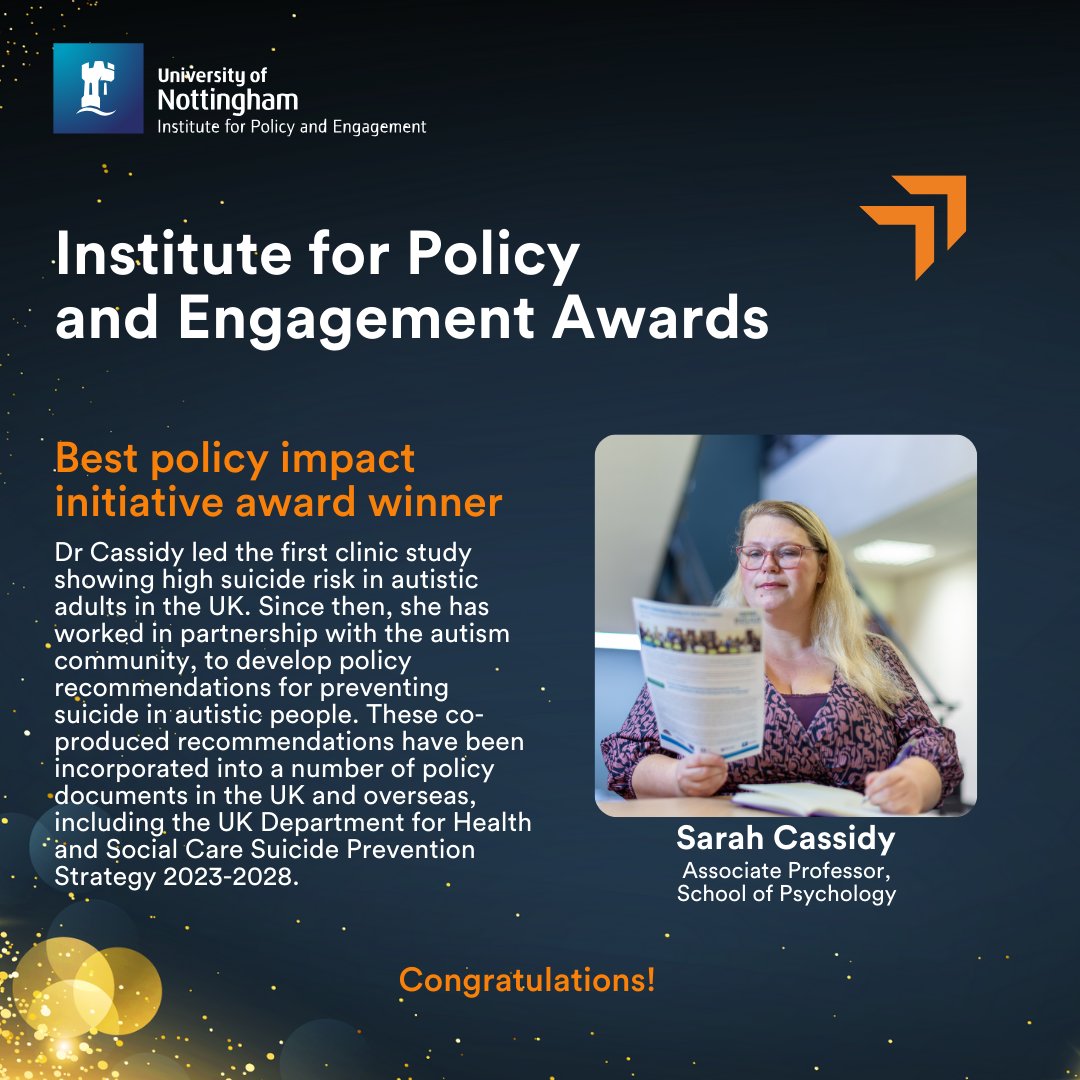 Congratulations @Sarah_NottsUni.🎉🎉🎉 #IPEAwards #bestpolicyimpactinitiative