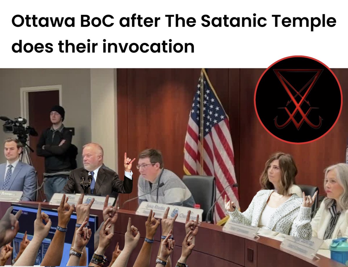 The Satanic Temple will be having their invocation today April 23rd at 6:30PM

#OttawaCountyMI #PureMichigan 🇺🇸