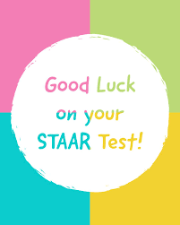 We know our 5th graders will do great on the Math STAAR test today!