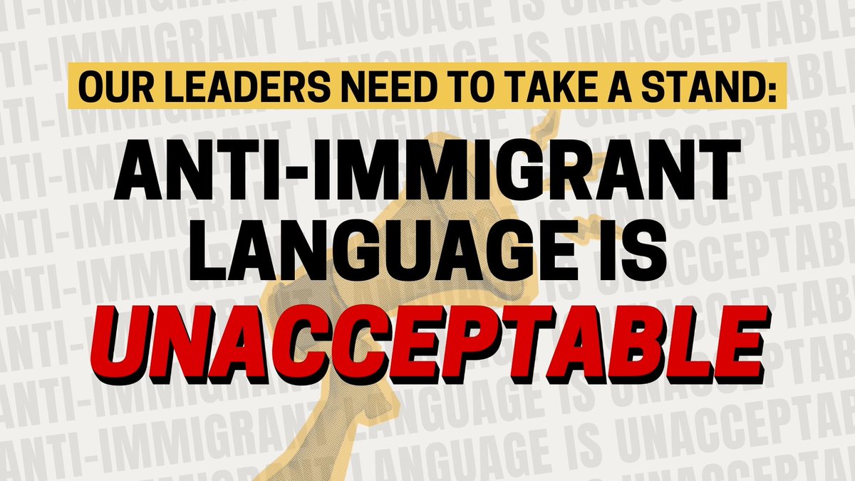 We joined 150+ organizations across the country to call on Congressional leaders to condemn anti-immigrant, extremist language. #RespectImmigrants

Read the full letter  👉🏽 bit.ly/4aGI05U