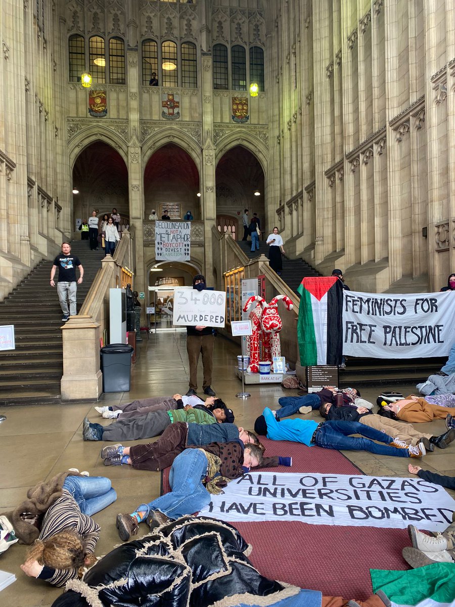 UoB continues to be complicit in the genocide in gaza. We will continue to protest until this changes.