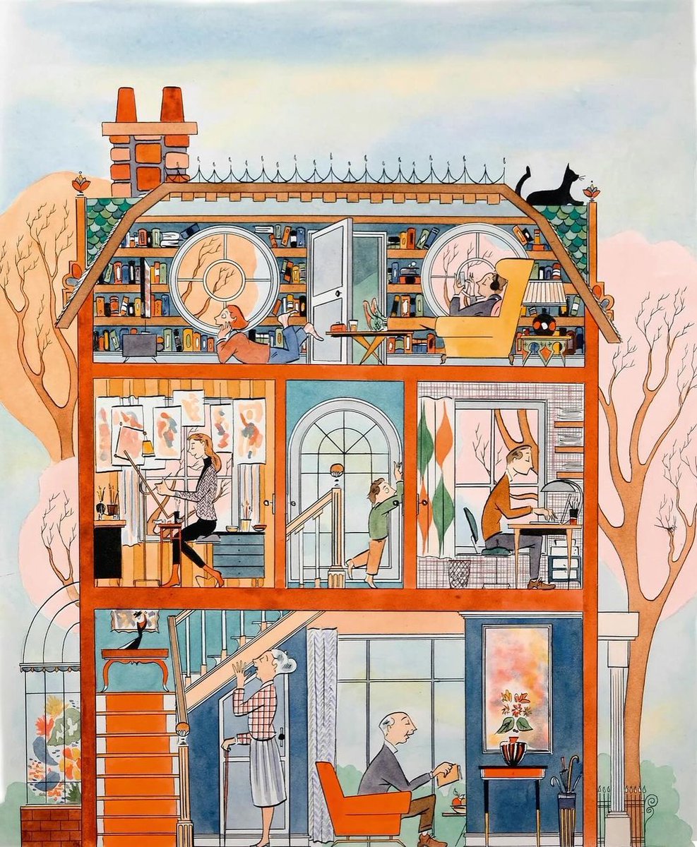 A perfect Sunday at home with the family! Although perhaps a little more idyllic than most family dynamics… Phenomenal work from Alexis Bruchon as always for House & Garden UK Find more of Alexis Bruchons work on our website: bit.ly/abruchon #artistpartners