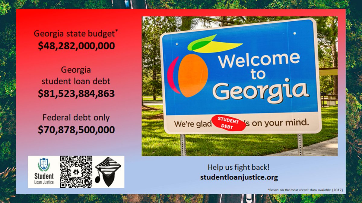 Southern states like Texas, The Carolinas, Georgia, Florida owe as much or more than their entire state budgets to the Dept of Education in #studentdebt. Yet their political leaders fight AGAINST federal student loan cancellation. If you live in the South, you should wake up.