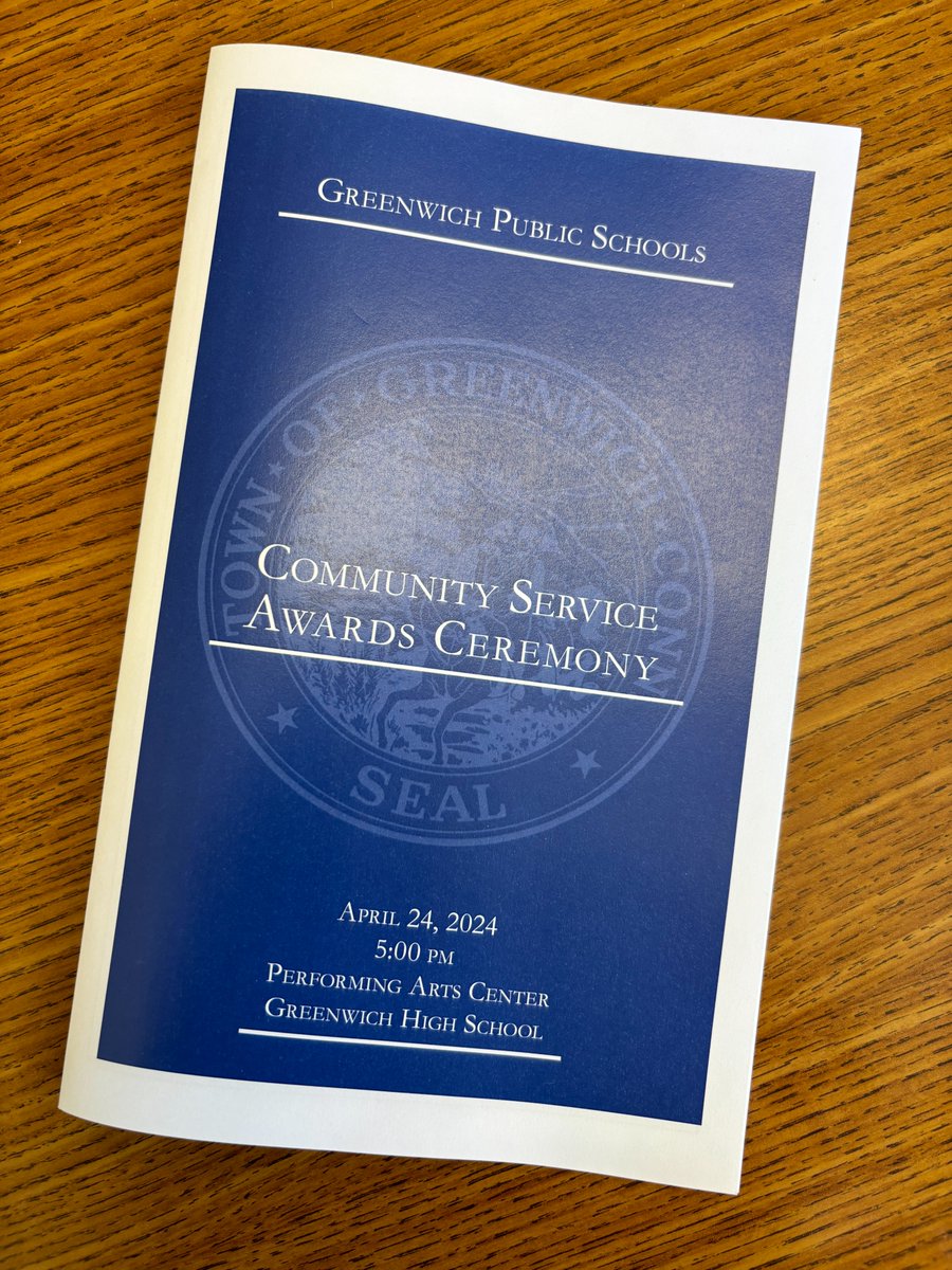 The annual Community Service Awards are tomorrow. I know you will be there to celebrate these amazing GPS students!