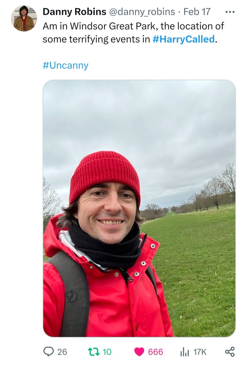 Every now and then I check the #harrycalled hashtag to check out what's been posted. I see Danny's recent photo on it has Satanic approval 666 😱🤣