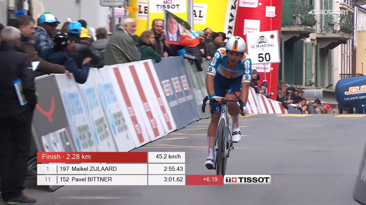 #TDR2024🇨🇭 A solid ride by Pavel Bittner as well, who stops the clock at 3'01' and sits in provisional 11th place.