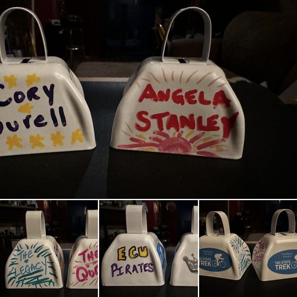 We need more cowbell! 🐄🔔 The Tri-State Trek Cheer Squad is proud to present Community Cowbells, a way to have a custom cowbell decorated and rang in honor of a loved one at Trek Weekend! Get yours here: fundraise.als.net/cowbell