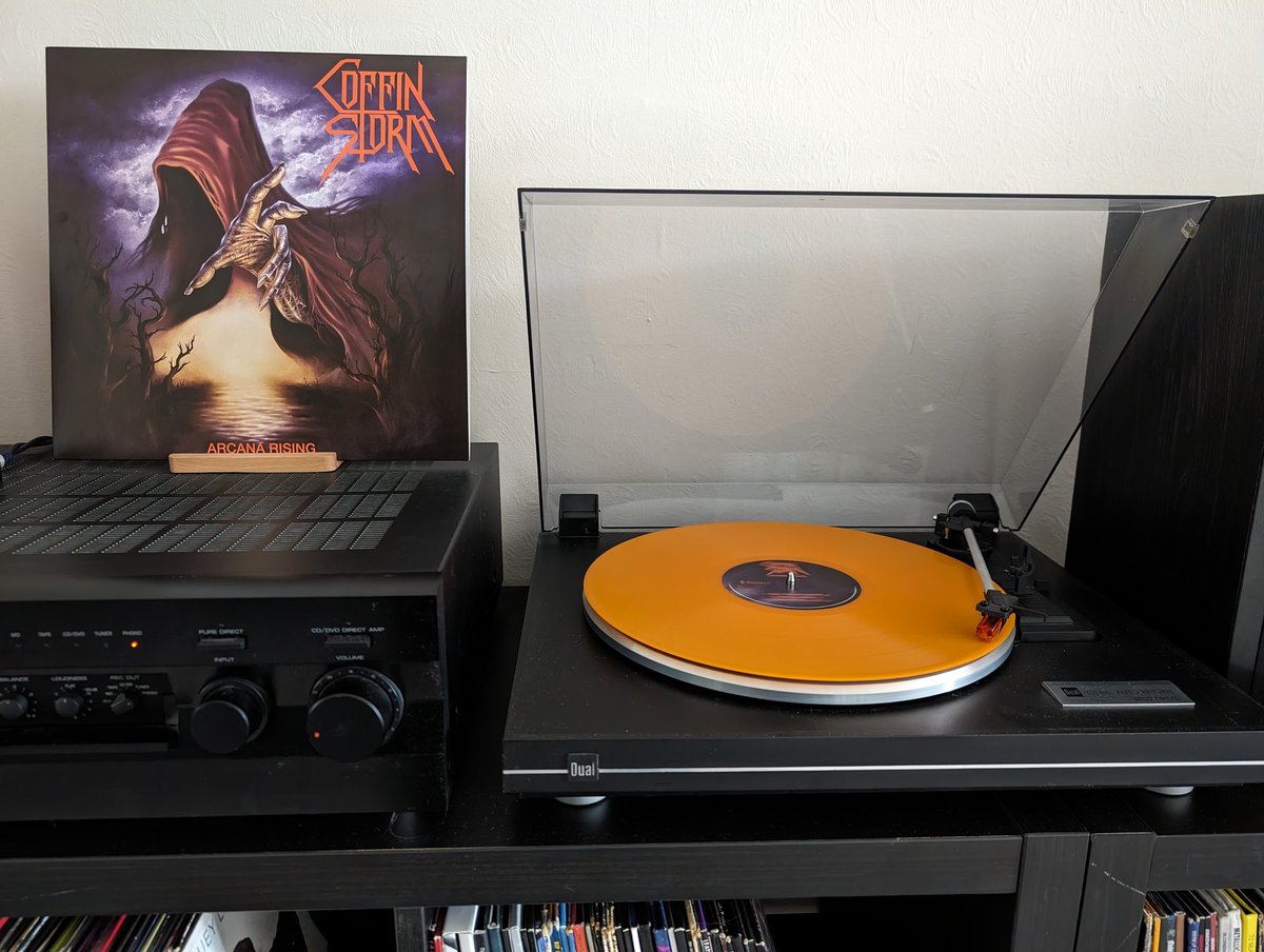 Finally able to listen to Coffin Storm as satan intended 🤟🤟🤟 #metaltwitter #vinyl #nowplaying #darkthrone