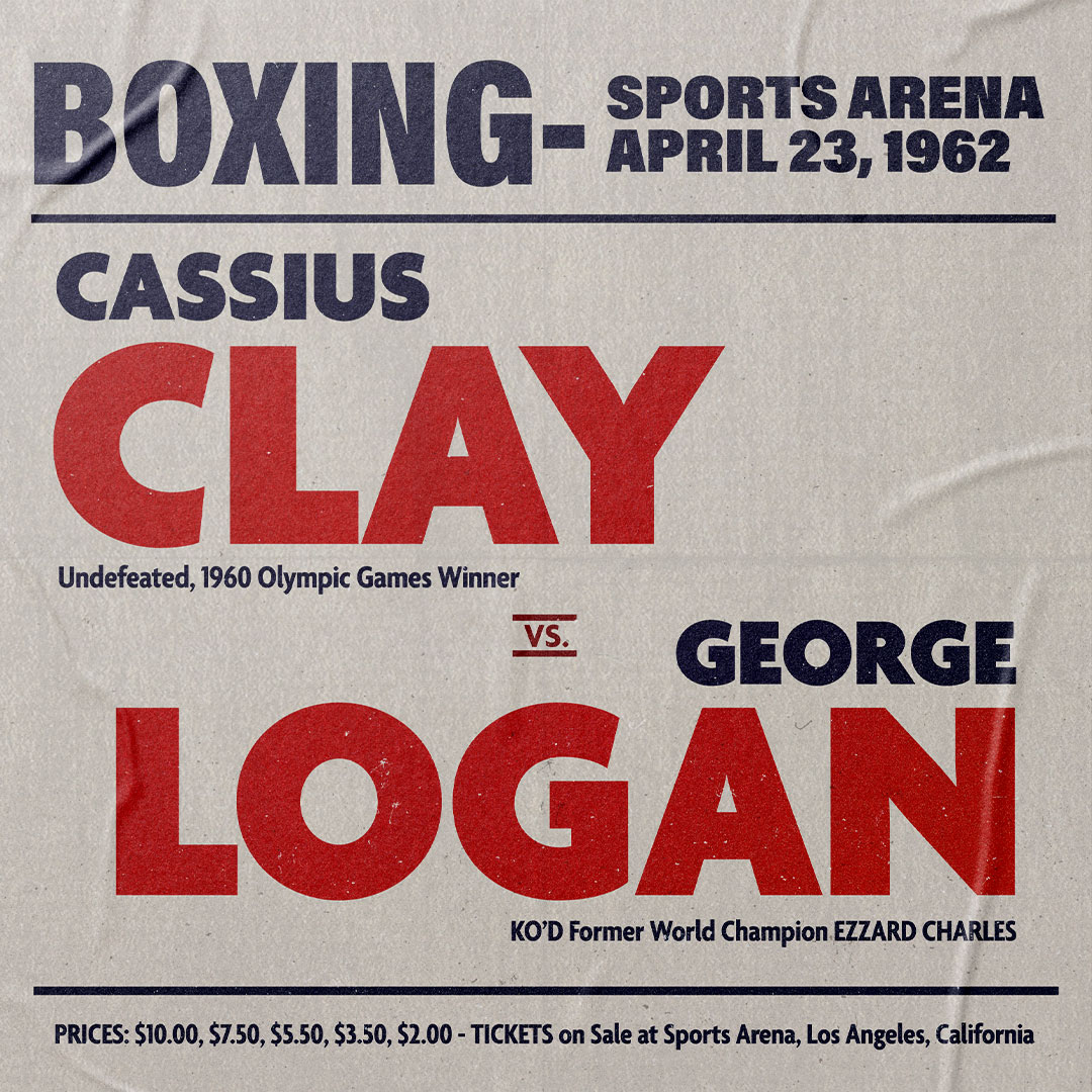 MuhammadAli's tweet photo. On April 23, 1962, in his first LA fight, Ali defeated George Logan by TKO in the fourth round, showing his dominance early in his career. 🥊

 #MuhammadAli #Icon #AliVsLogan #TKO #BoxingDominance https://t.co/MXCmUPVLHb