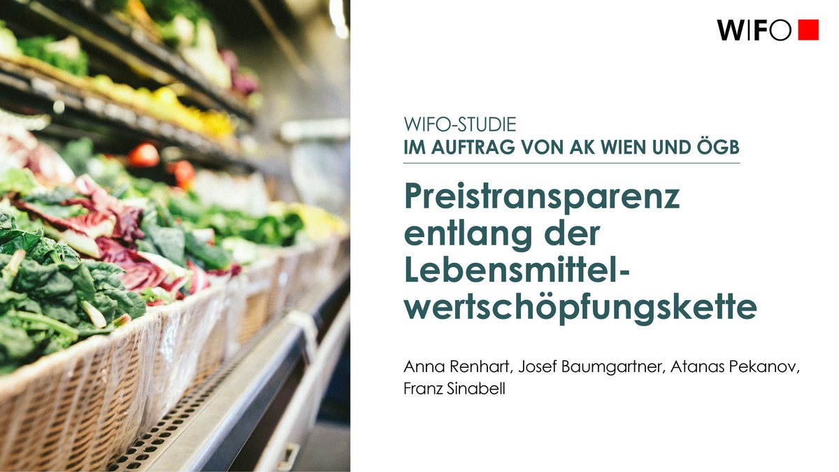WIFOat's tweet photo. Aktuelle #WIFO-Studie im Auftrag von @Arbeiterkammer &amp; @oegb_at zeigt, wie Konzept einer Preisdatenbank zur Erhebung von Daten in der 🇦🇹 Lebensmittelwertschöpfungskette entwickelt werden könnte. @RenhartAnna @Jos_Baumgartner @atanaspekanov @FranzSinabell https://t.co/yUBzqkg5bV https://t.co/jcKFYH0Lpm