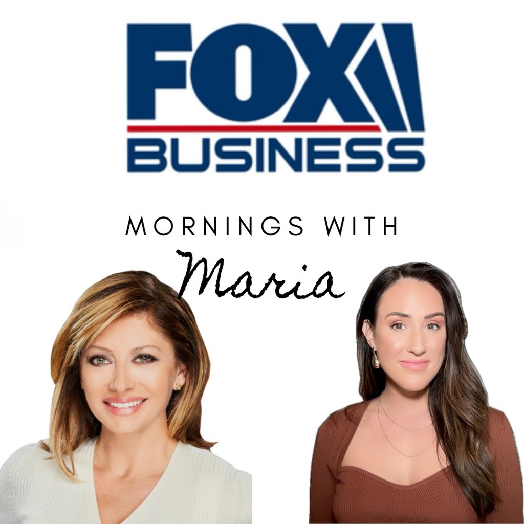 I’ll be on @FoxBusiness tomorrow morning with @MariaBartiromo from 6-9 am ET! Tune into the best morning show in town, @MorningsMaria and join us!