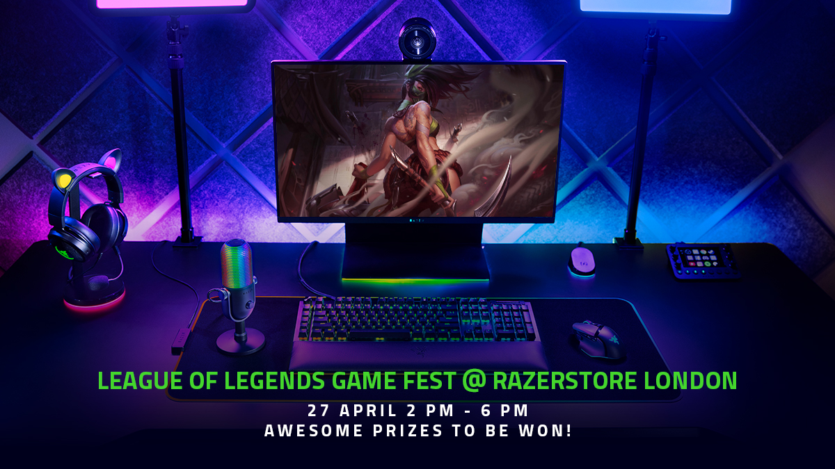 Summoners unite! Prepare to unleash your power in an epic League of Legends showdown at RazerStore London on April 27 from 2-6 PM. Showcase your mastery, claim victory, and seize the chance to snag some exclusive Razer swag & prizes. See you on the Rift! rzr.to/rzsldnlol