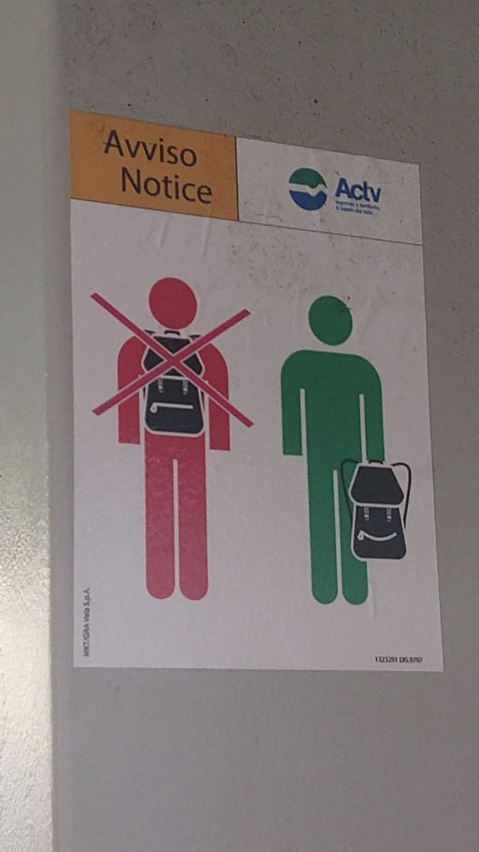 chicagobars's tweet photo. As YOUR @CTA board member I will tirelessly advocate for every train and station to regularly remind customers that taking your backpack off your back on crowded trains isnโt just the polite thing to do - itโs expected! #SaveTheCTA https://t.co/xPmXQdcTJC