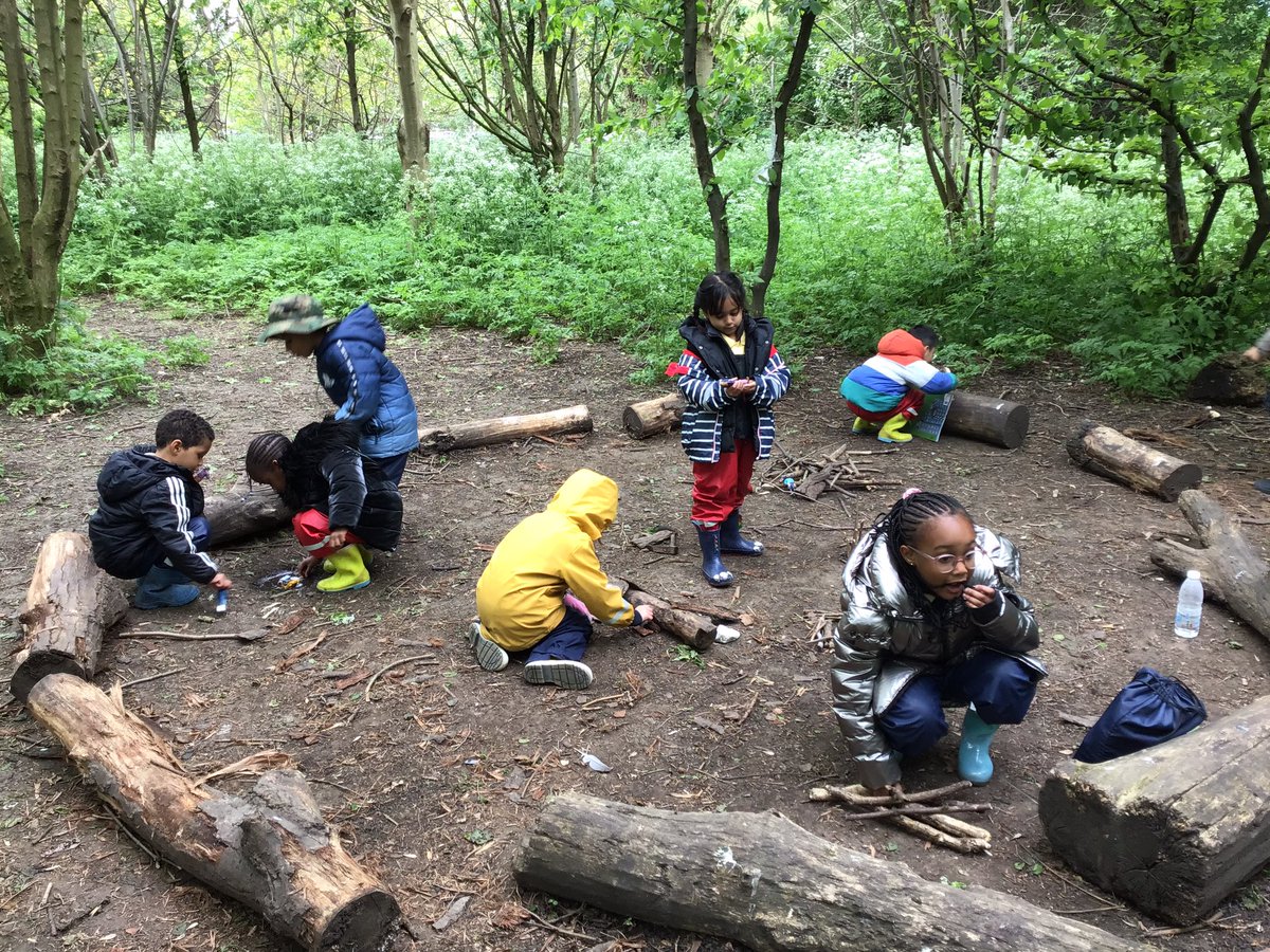 Morningside_ps's tweet photo. #Reception had an amazing time at forest school. We used natural materials in the environment to create a garden just the character from our core text ‘Errol’s Garden’. #eyfs #forestschool #hackneyforestschool #outdoorlearning #reading #learningthroughstories https://t.co/IJGrX7a2Vg