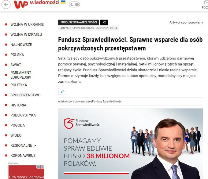 'Niebywałe na co poszła kasa z Funduszu Sprawiedliwości'