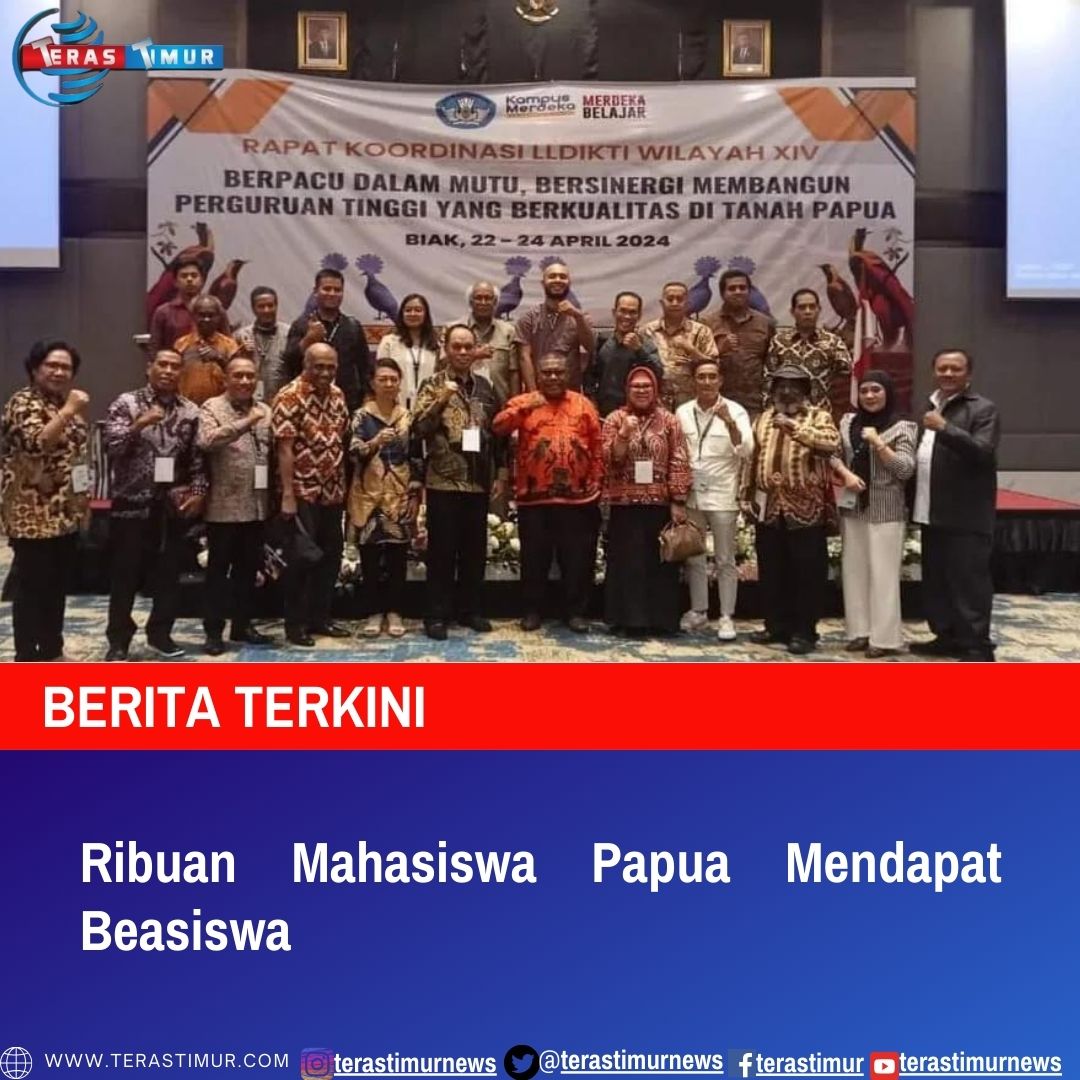 Ribuan Mahasiswa Papua Mendapat Beasiswa
terastimur.com/ribuan-mahasis…
#terastimur #berita #Beritasatu #beritaterkini #beritaViral #beritaindo #PapuaAmanDamai #PapuaMaju #viralindo #viralterbaru #viralindonesia