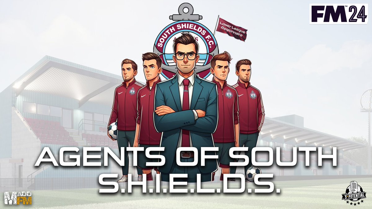 Finally settled on a new save 🥳 Bringing the Regionnaire challenge back to #FM24 as we head for the Lower Leagues, with a Northern Boys twist at the helm of South Shields F.C. ⚓️ Will be live on Twitch at 8pm tonight to kick things off 🎙️ #5StarPotential