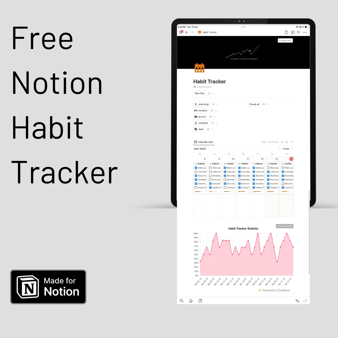 beorganized11's tweet photo. Your life is a sum of your habits.

- Track 3 key habits daily.
- Use this free habit tracker.
- Celebrate small wins.

Consistency is the compound interest of self-improvement. https://t.co/kZddbRT8EJ