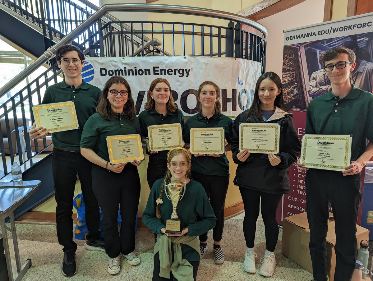 Congratulations to the JHS Envirothon team, who won 1st place at the Area III Competition and will advance to State Competition in May to defend their title as State Champions. 

Go Eagles!!! #wearewjcc