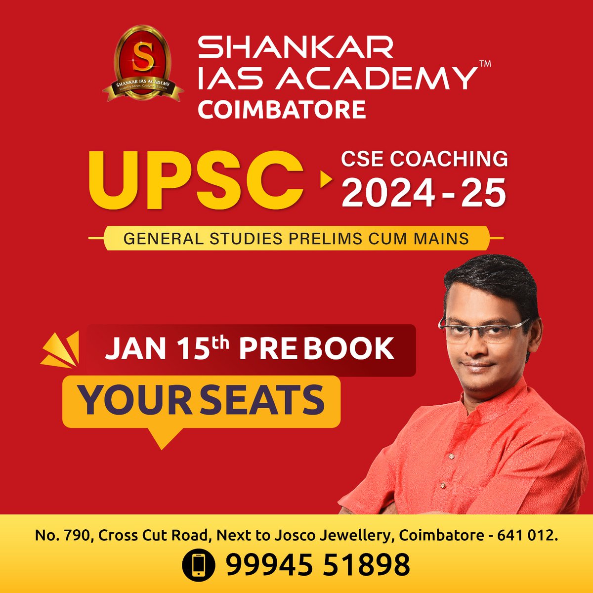 Kick Start your UPSC Civil Service Preparation. Admission opens for UPSC 204-25. Prebook your seats. Starts from Jan 15th. For more details - Call -9994551898 #upscexam #admissionsopen #civilservices #upscexam