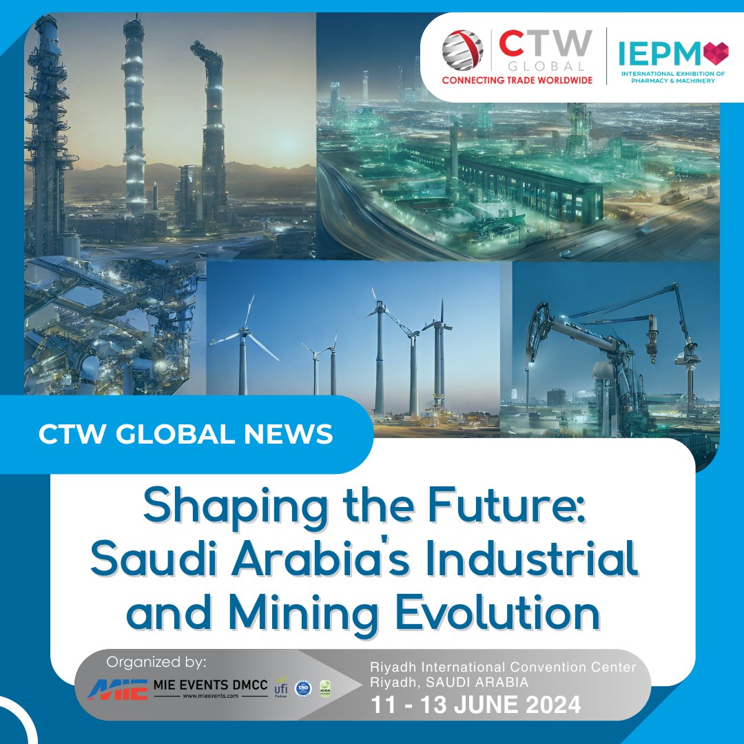 In the past year, Saudi Arabia's industry and mining sectors have seen remarkable growth. For more information: ctwsaudi.com #CTWSaudiArabia #CTWGlobal #MIEEvents #Industry_and_Mineral_Resources #Maaden #NSEnergy #SaudiArabia #gold Source: bit.ly/3Wcf2Xd