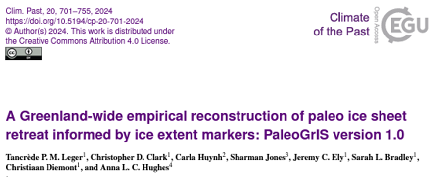 Chris Clark (@chrisclarkofbc) on Twitter photo If interested in how the Greenland Ice Sheet shrank , we have just published a paper on this plotting its reduction in area from 14 000 years ago and computing ice margin retreat rates. Thread of the key pictures follows here 1/6
cp.copernicus.org/articles/20/70…
<a href="/PalGlac/">PalGlac</a> <a href="/ERC_Research/">European Research Council (ERC)</a> If interested in how the Greenland Ice Sheet shrank , we have just published a paper on this plotting its reduction in area from 14 000 years ago and computing ice margin retreat rates. Thread of the key pictures follows here 1/6
cp.copernicus.org/articles/20/70…
<a href="/PalGlac/">PalGlac</a> <a href="/ERC_Research/">European Research Council (ERC)</a>