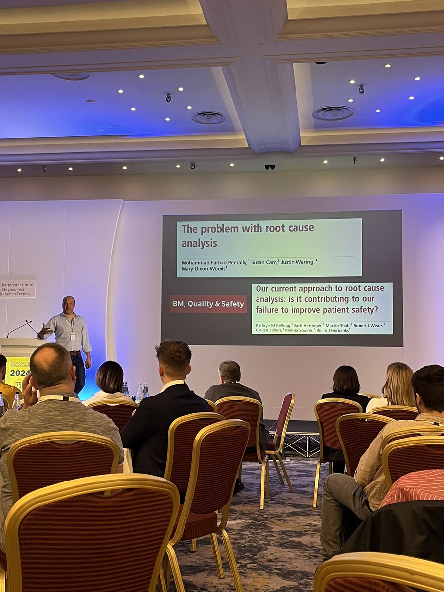 Dr Neil Spenceley with a powerful keynote in the perils of error counting, root cause analysis, and focusing on what went wrong in healthcare. I love the closing message that ‘Workers are the root remedy’ #ciehf #ehf2024 #healthcare #humanfactors #patientsafety