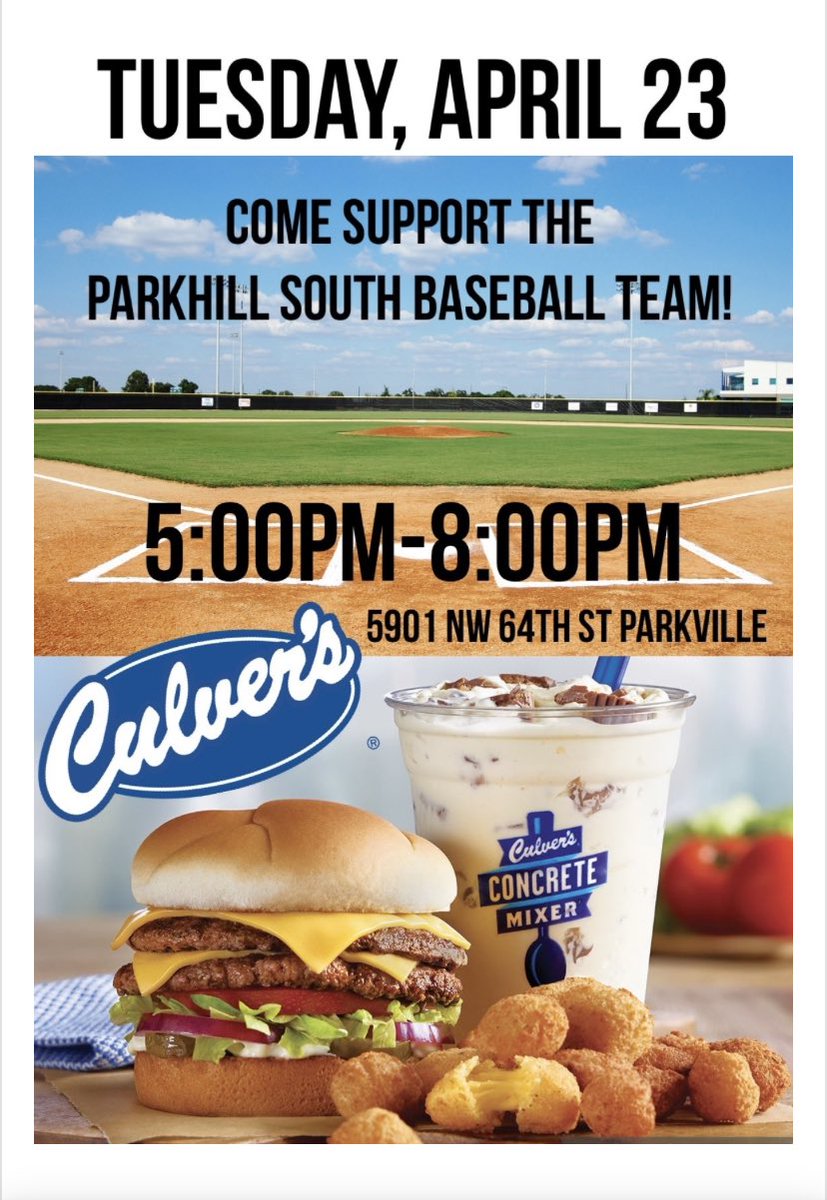 Come out and support the baseball team with a ButterBurger!!!