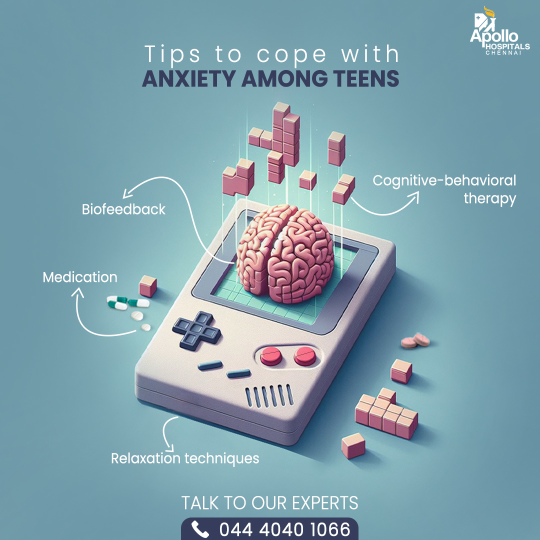 Anxiety among teens is a growing concern for all parents. Reclaim your peace of mind with these everyday tips. Keep calm! #Anxiety #Teen #Teenagers #Tips #Parents #Children #Care #PeaceOfMind #ApolloHospitals