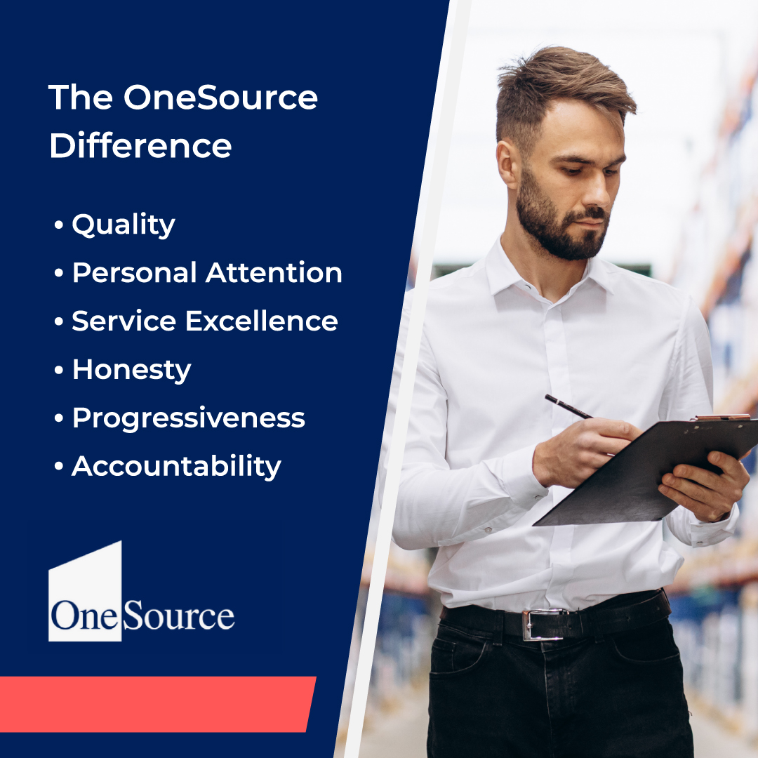 The OneSource Difference: 👉 Quality 👉 Personal attention 👉 Service Excellence 👉 Honesty 👉 Progressiveness 👉 Accountability Let us show you how OneSource is truly different and how we can help your staffing solutions. nsl.ink/d91g