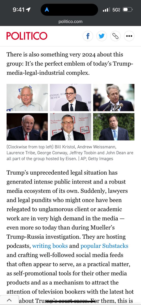I called it! A group of leftist legal commentators has been meeting weekly for about two years to strategize about how to bring down Trump using the media. I even coined a term for the phenomenon: “JournoLawfare™️” as my followers will be well familiar with. This Politico