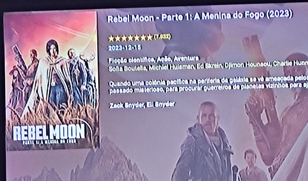 Ousadia de hoje.
Assistir um filme lixo chamado #RebelMoon do 'visionário' #ZackSnyder 😆👍🏼 .
#SCIFI #badmovie #cinema #cinefilo #spaceopera