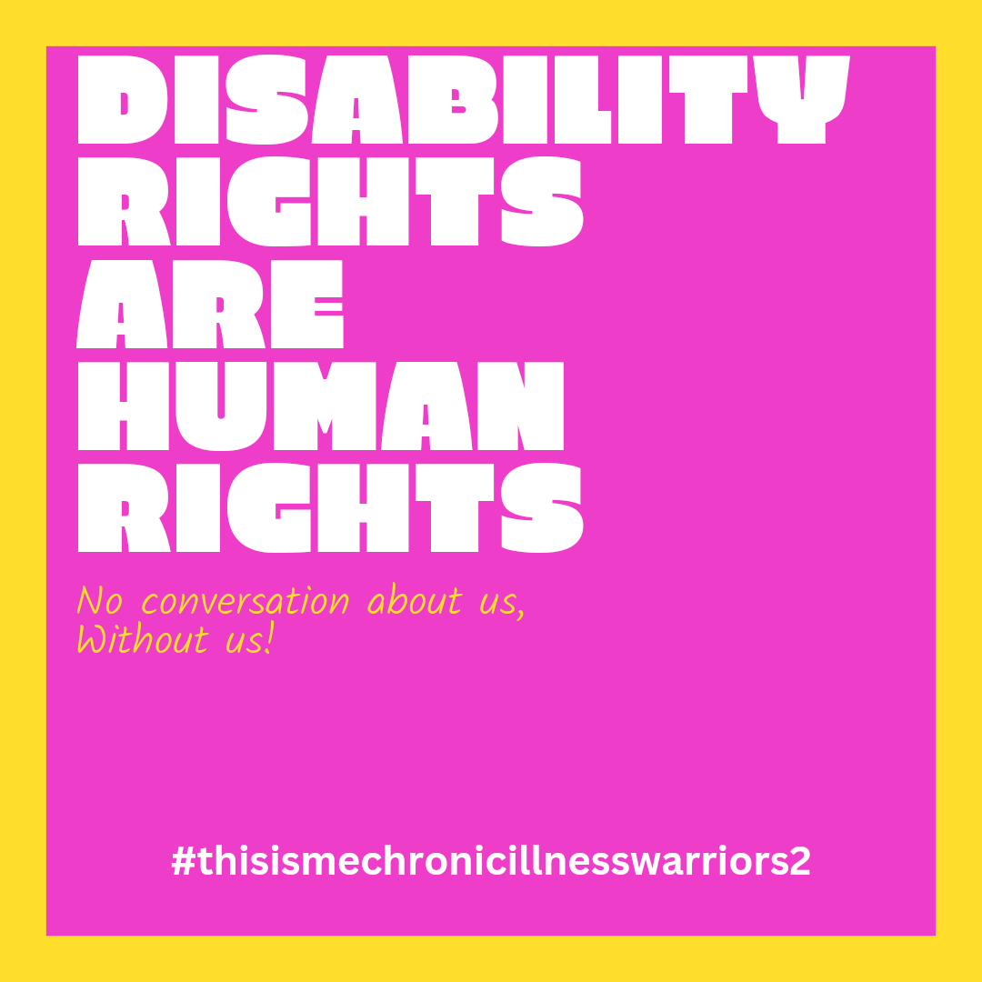 #disabilityrights are #humanrights everyone is deserving of #equalrights it isn't pie, you won't get less for supporting someone else
