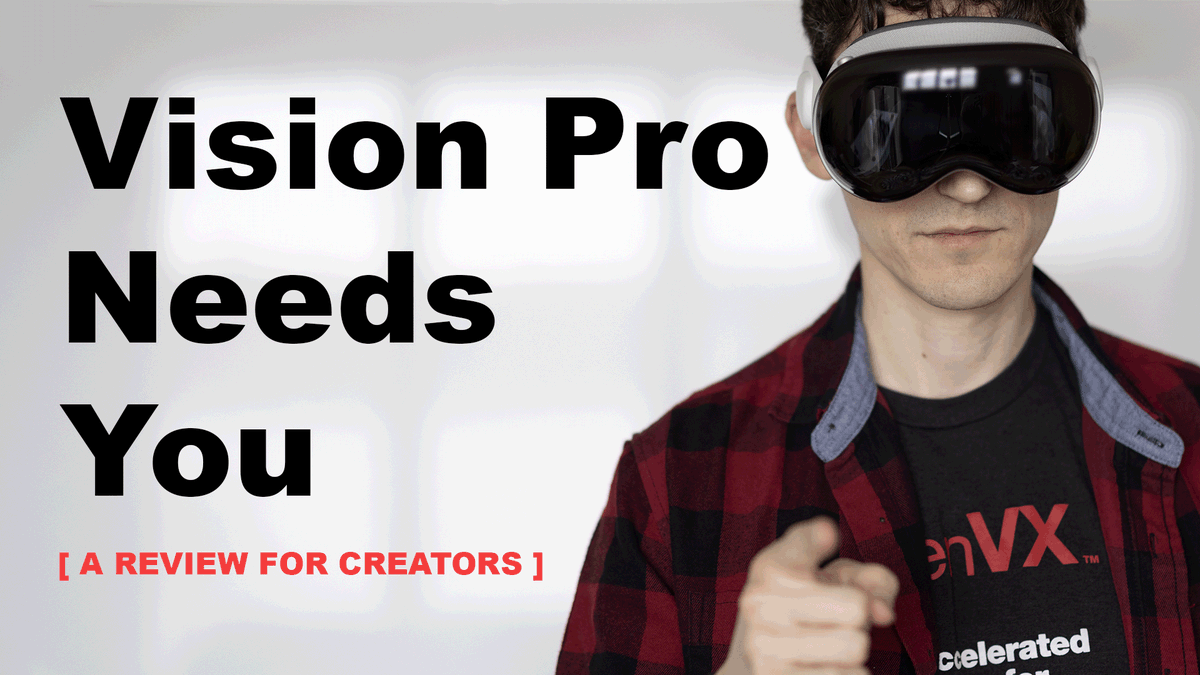 It took me 2 months, but I finally published my #VisionPro review for creators! youtu.be/icg-lJIDSyc?si… via <a href="/YouTube/">YouTube</a> Should I keep making videos?