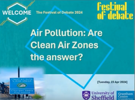 Great debate on #Sheffield’s Clean Air Zone. Thank you to everyone who joined @FestOfDebate and @granthamcsf scholars for organizing it. 

And many thanks to our speakers @_OliviaBlake, 
 @rcrohit7,  @Graham21 from @CleanAirSheff 
 & Dr James Weber (@Atmos_Pem of @UniofReading)