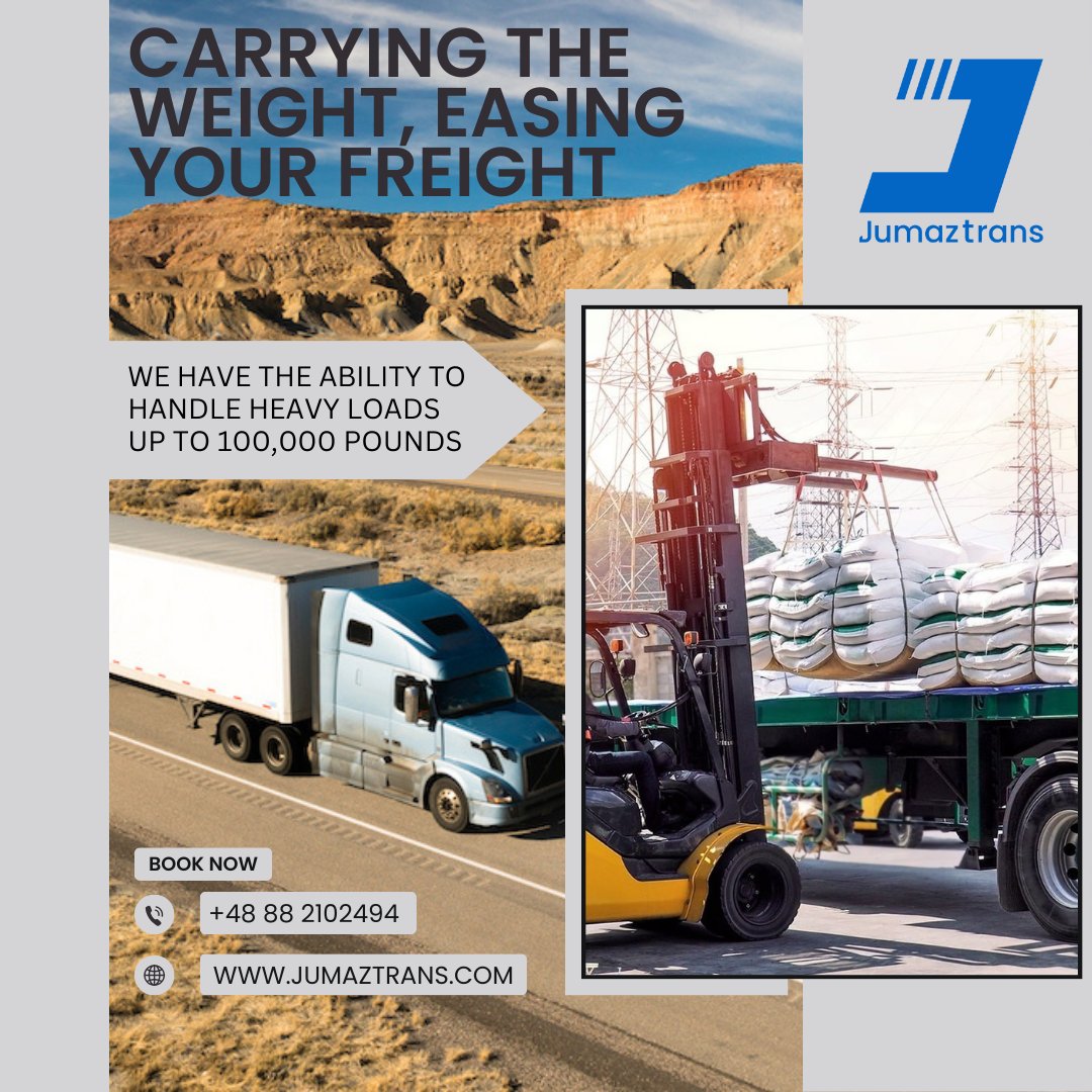 Carrying The Weight, Easing Your Freight.

We have the ability to handle heavy loads to 100,000 pounds #FreightForwarding #Logistics #ShippingSolutions #SupplyChain #CargoTransport #FreightServices #GlobalShipping #Transportation #FreightIndustry #FreightManagement #FreightLogist