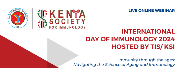 Join TIS & KSI in celebrating the International Day of Immunology with a special webinar by on April 29, 09:00 - 12:00 EAT. Explore 'Immunology through the Ages' with keynote talks and short presentations. Register now: shorturl.at/jBGW4 #DayofImmunology #FAIS