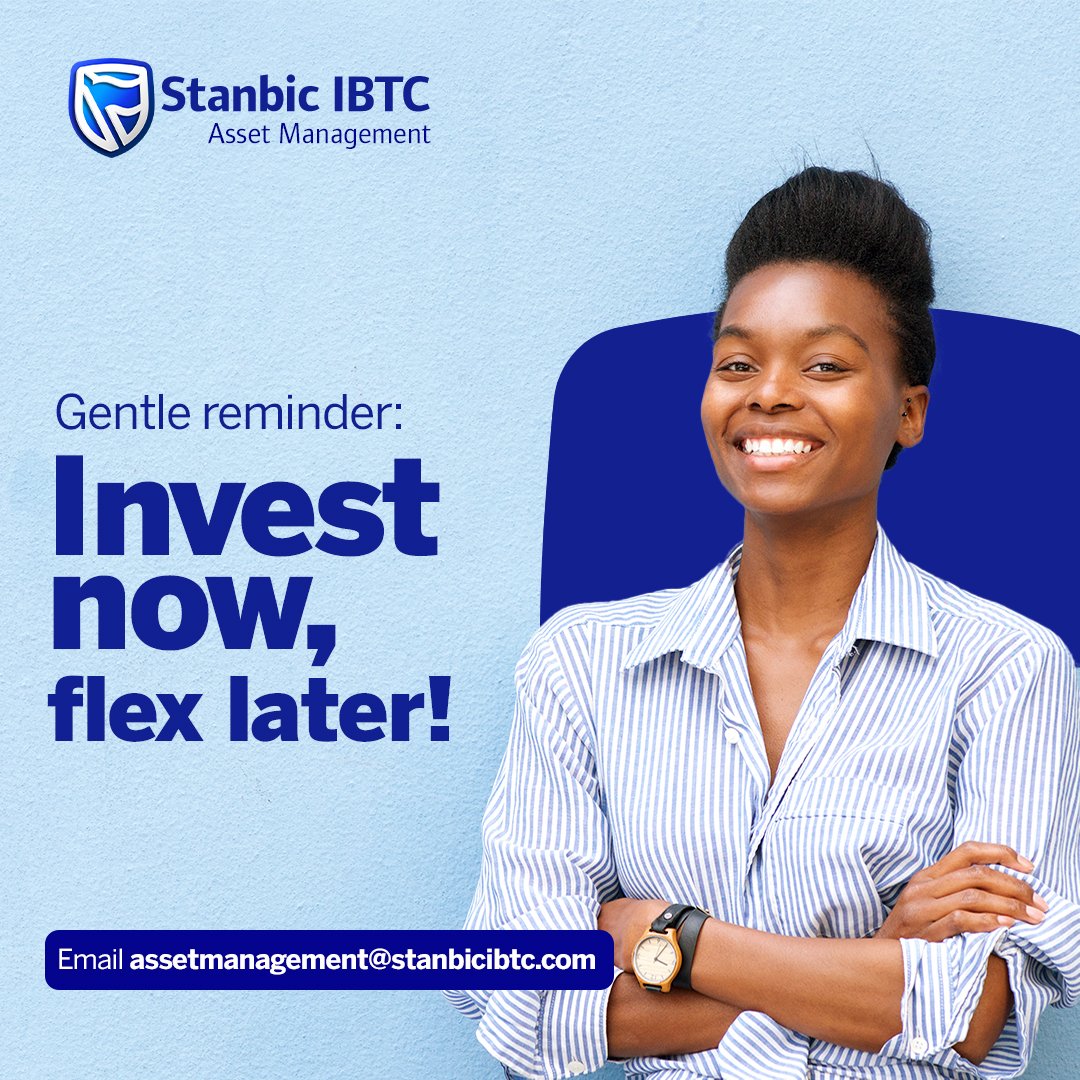 Every investment made today paves the path to a brighter tomorrow. Email assetmanagement@stanbicibtc.com to begin with as little as ₦5,000. #StanbicIBTC