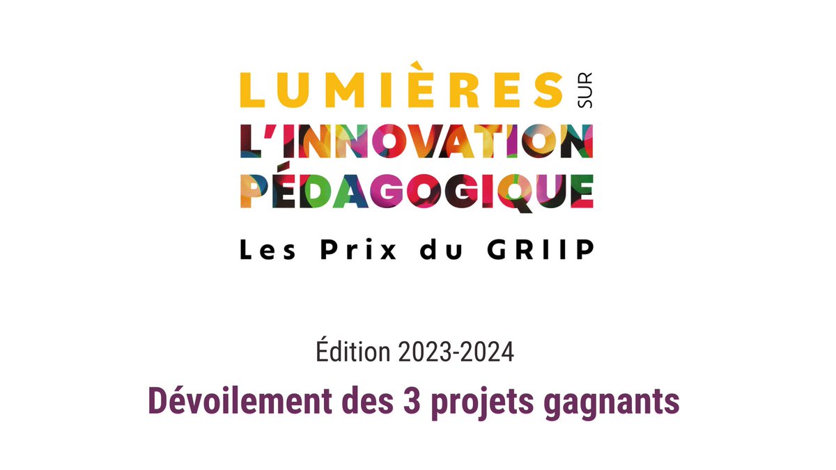✨ C'est ce jeudi que seront dévoilés les projets gagnants de l'édition 2023-2024 du concours Lumières sur l'innovation pédagogique !! Joignez-vous à nous pour découvrir ces projets inspirants et échanger avec les personnes lauréates !

Pour vous inscrire: uquebec.zoom.us/meeting/regist…