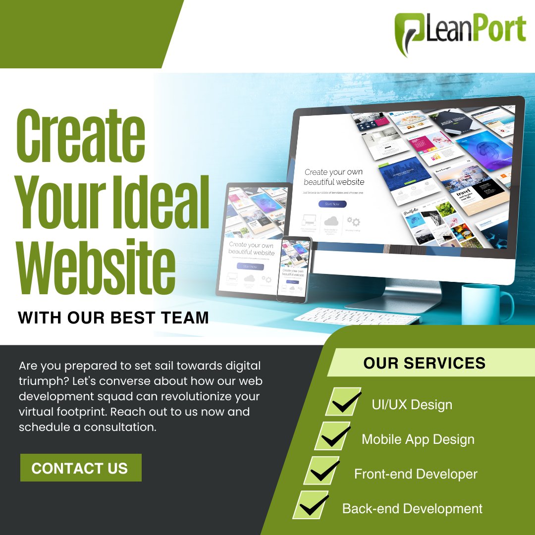 LeanportDigital's tweet photo. Ready to turn your dream website into reality?

Our expert team at LeanPort is here to make it happen! Let us bring your vision to life with precision and creativity, from concept to launch.

#leanport #webappdevelopment #customsoftwaredevelopment #digitalsolution https://t.co/OpUST0Wgsm