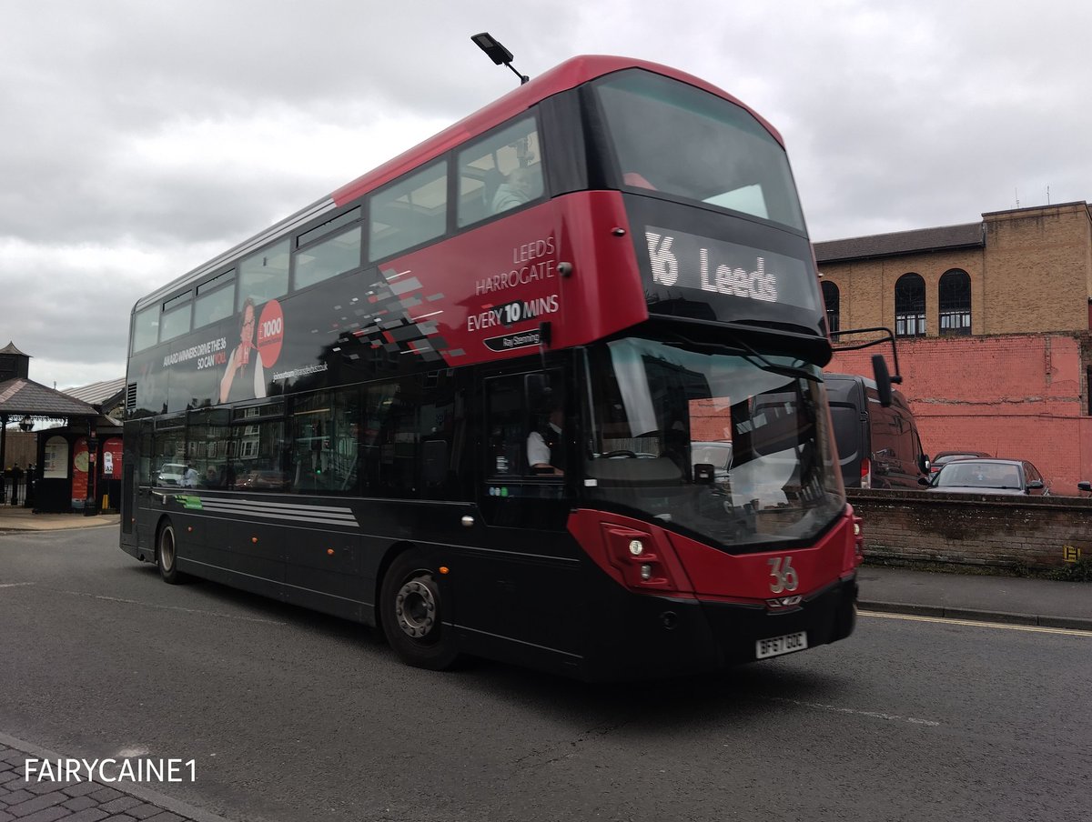 She's Riding Redefined to Leeds 

3640 BF67 GOC
Volvo B5TL Wright Eclipse Gemini 3
Operated by @harrogatebus
On the 36 to Leeds 🖤 ❤️

#THE36 #harrogate