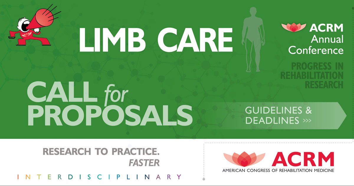 In recognition of #Limbloss and #limbdifference awareness month, ACRM celebrates the hard work of the ACRM Limb Care Networking Group
ACRM.org/limb

To join us at our next in person meeting, consider presenting at #ACRM2024 ACRM.org/submit

#LLLDAM #LLLDAM2024