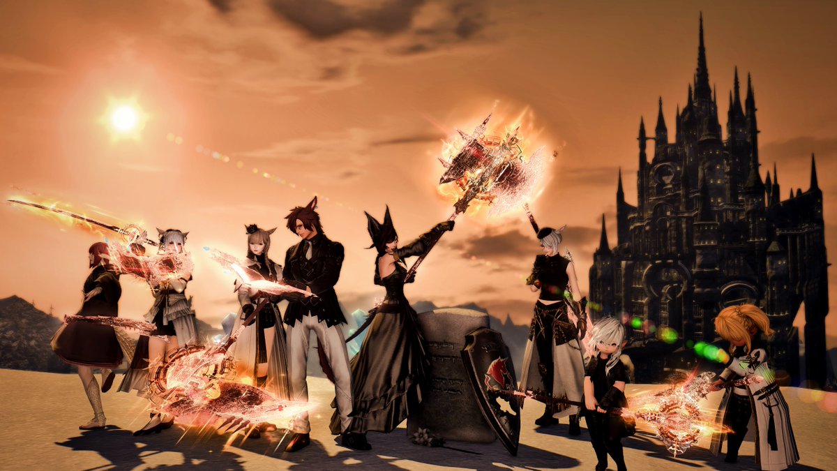 _ZiziChu's tweet photo. So ends an alternate chapter in their tale🪻
(it's been a year since I met you awesome raid buddies🎂)
🔖
Aboon Havent --DRK
Eiya Emt --WHM @EiyaEmt
Riley Konoha --SCH @dragonlahk
Vergil Sparta --SAM 
Nao Nann --RPR
Peco Rine --DNC
Mako Lannis --SMN

📷Dragonsong's Reprise
#FFXIV https://t.co/vZfwTGHWii