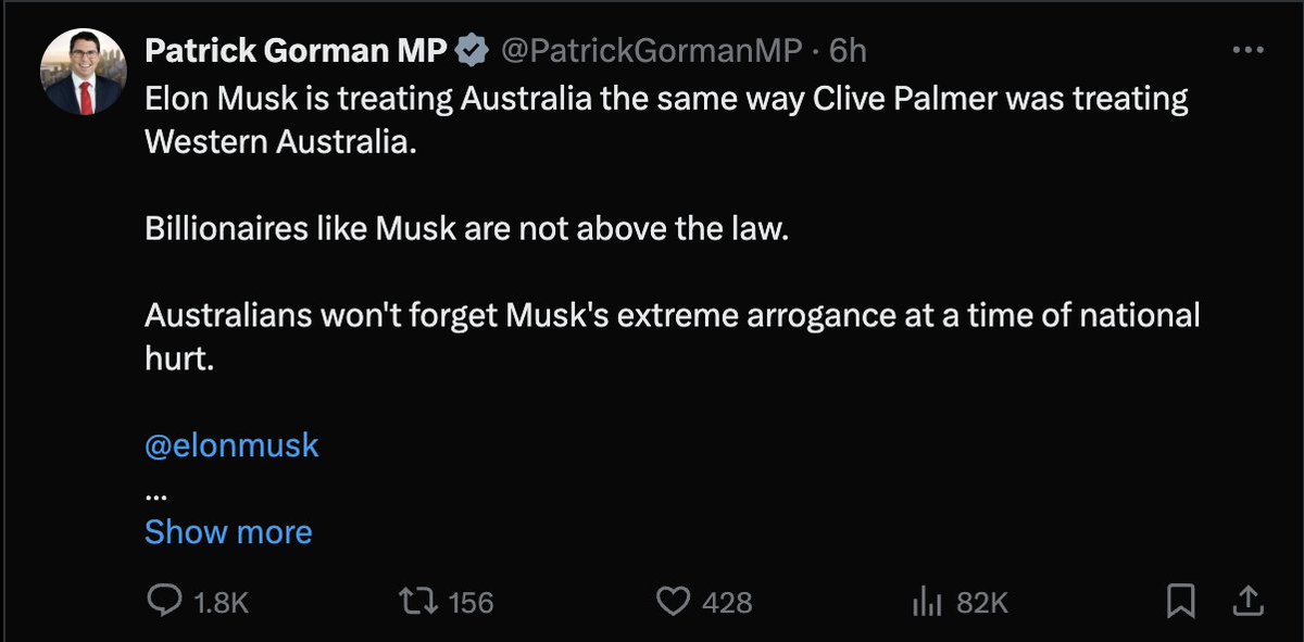 Tweeting and deleting @PatrickGormanMP ? Why do you want the church stabbing video suppressed, but not the Bondi attack videos? How are the two different? In times of mistrust and polarisation, more censorship isn't the way forward.